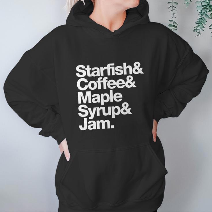 Starfish And Coffee Maple Syrup And Jam Women Hoodie Gifts for Her