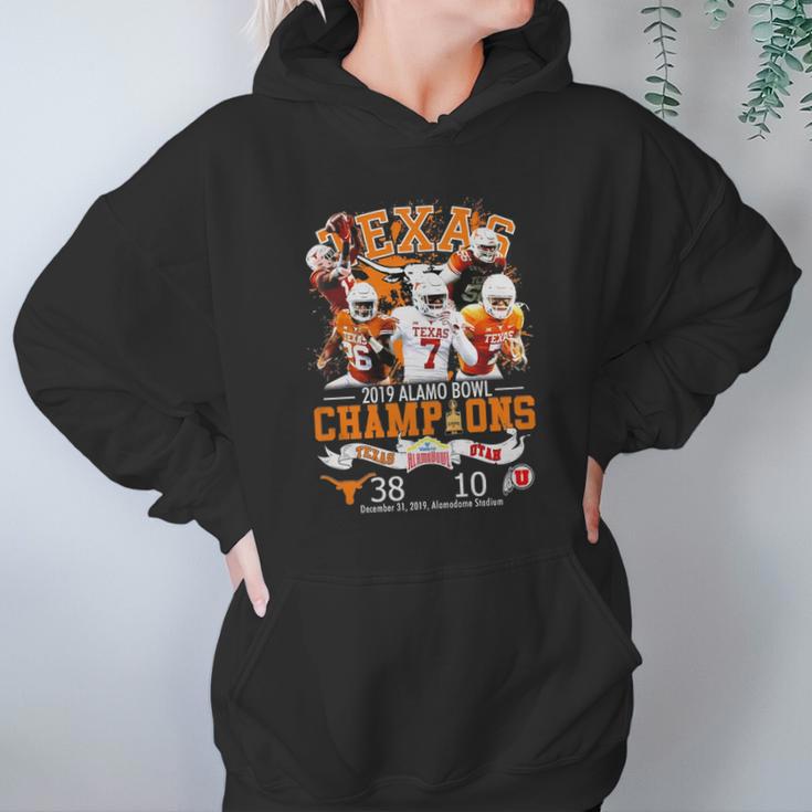 Texas 2019 Alamo Bowl Champions Texas Vs Utah Shirt Women Hoodie Gifts for Her