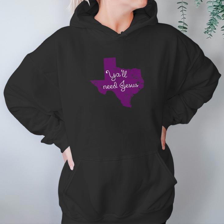 Top O Texas Tees Texas Christian Yall Need Jesus Women Hoodie Gifts for Her