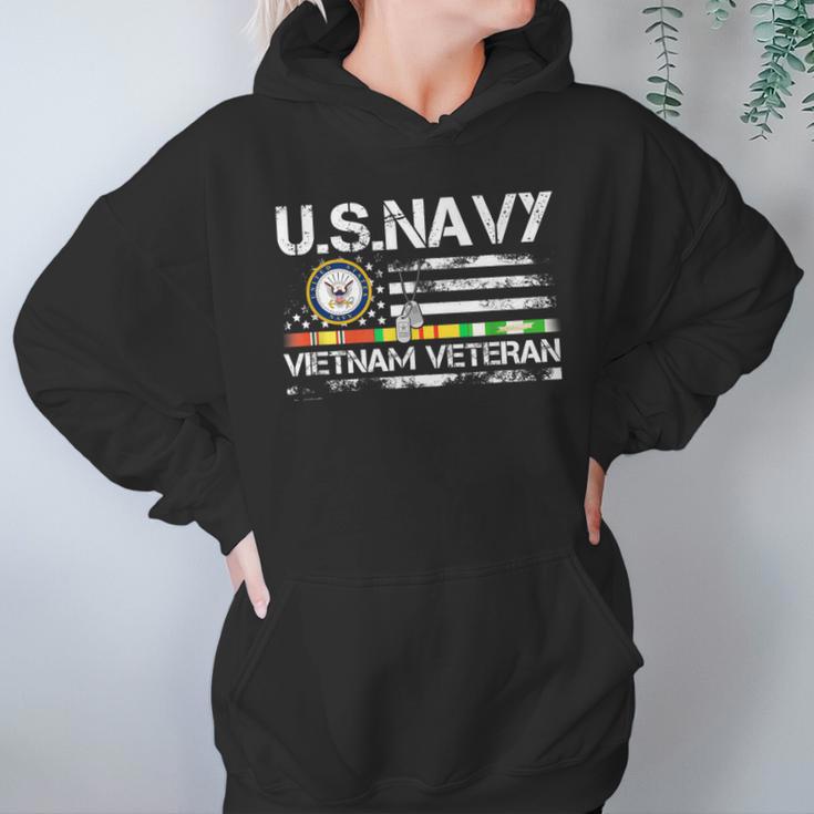 Us Navy Vietnam Veteran Usa Flag Vietnam Vet Flag V2 Men Women T-Shirt Graphic Print Casual Unisex Tee Women Hoodie Gifts for Her