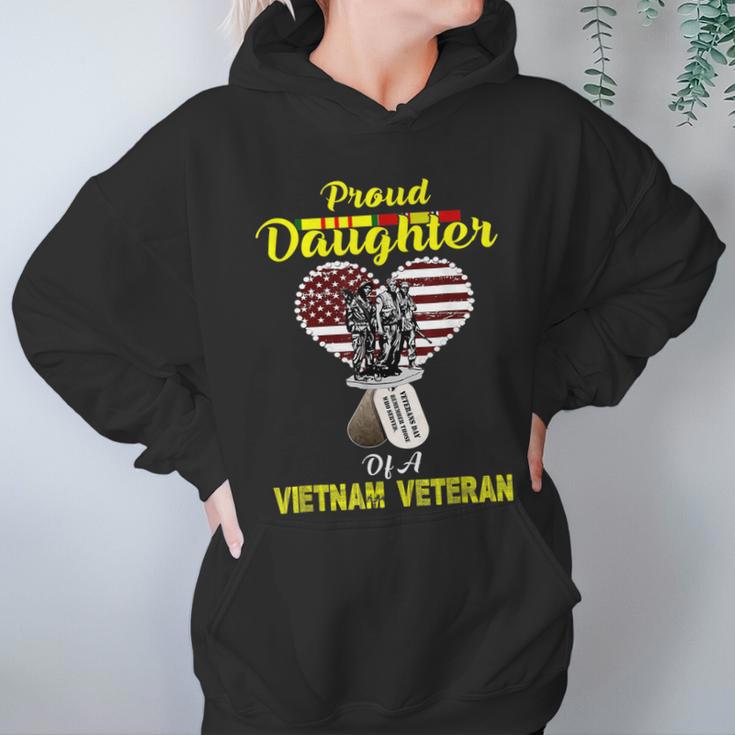 Veteran Day Proud Daughter Of A Vietnam Veteran Women Hoodie Gifts for Her