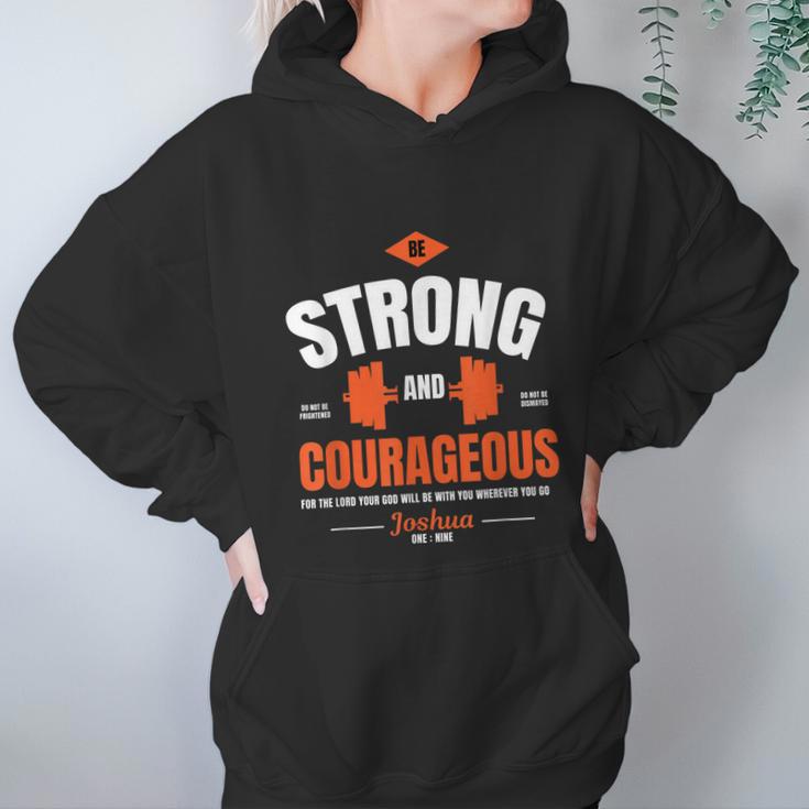 Weight Lifting Joshua 1 9 Christian Design Women Hoodie Gifts for Her