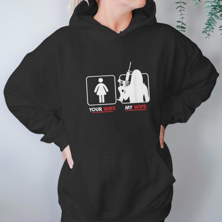 Your Wife My Wife With Riffle Weapon Women Hoodie Gifts for Her