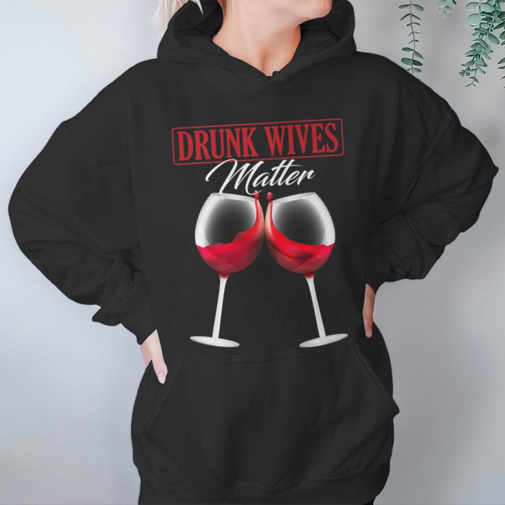 Wine Drunk Wives Matter Tees Funny Alcohol Women Gifts Women Hoodie Gifts for Her