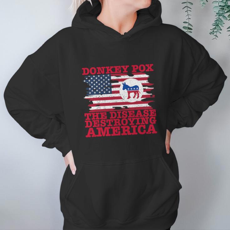 Wonky Donkey Pox The Disease Destroying America Women Hoodie Gifts for Her