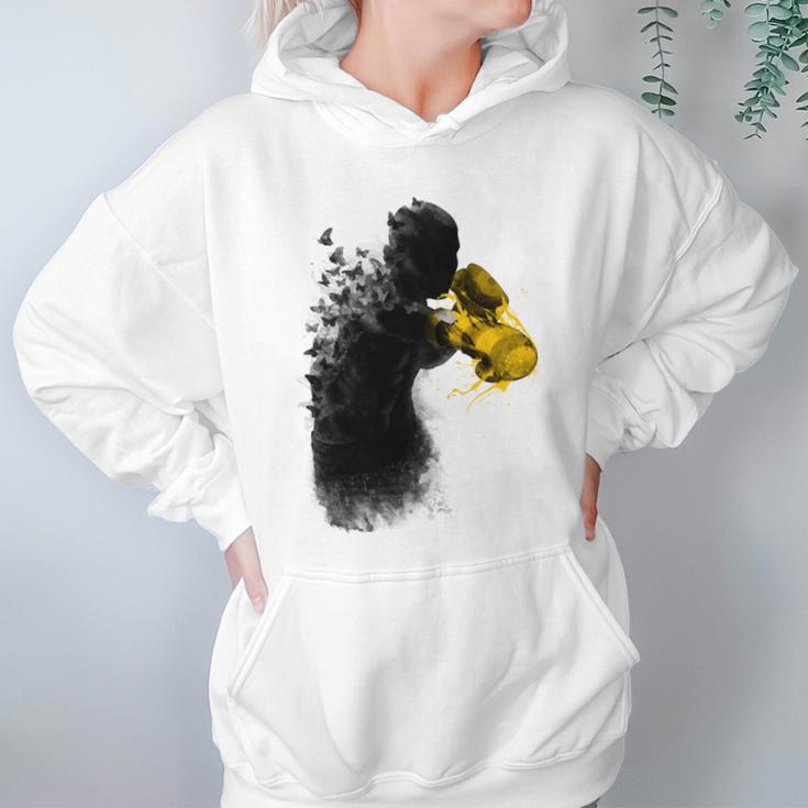 Ali Float Like A Butterfly Sting Like A Bee Funny Women Hoodie Gifts for Her