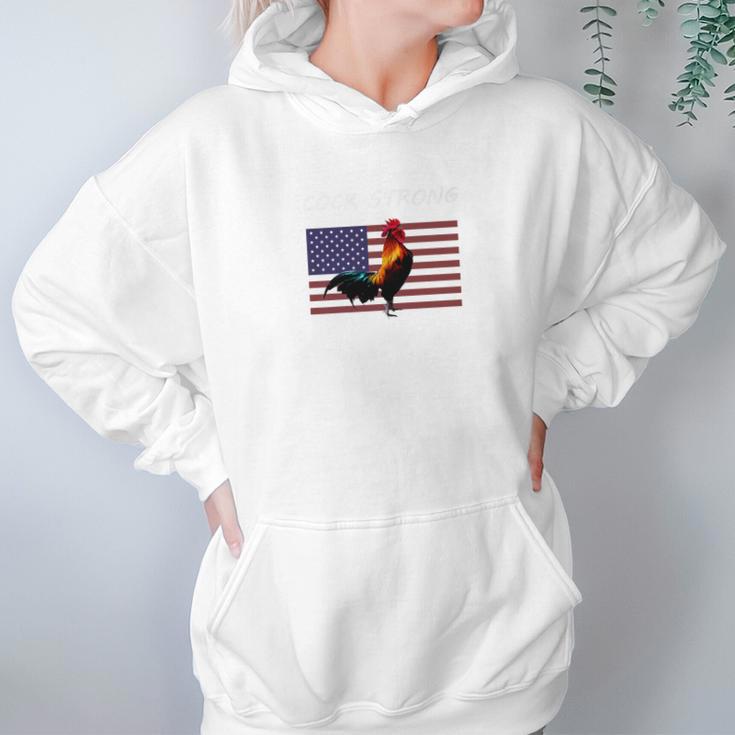 American Rooster Chicken Cock Strong Usa Pride Women Hoodie Gifts for Her