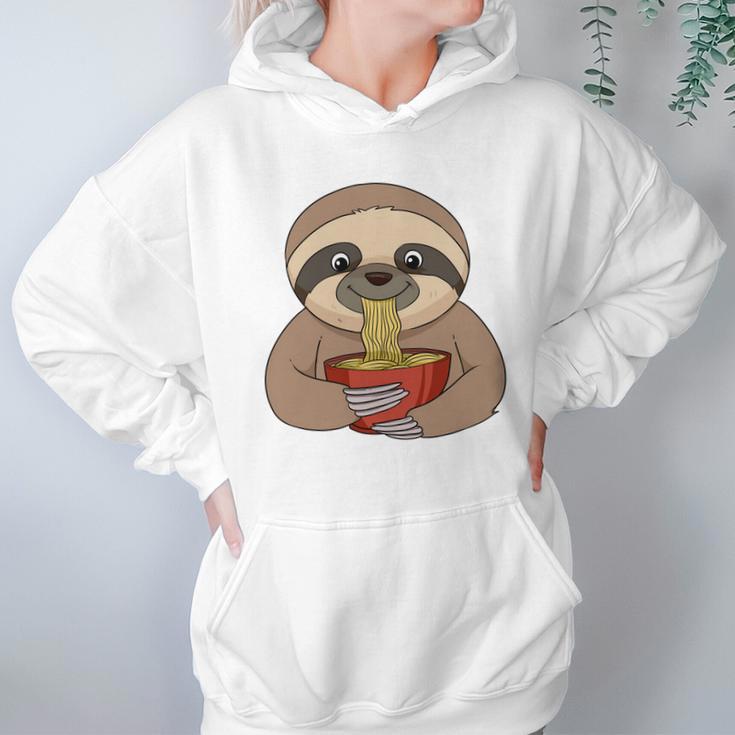 Anime Sloth Ramen Noodles Women Anime Women Hoodie Gifts for Her