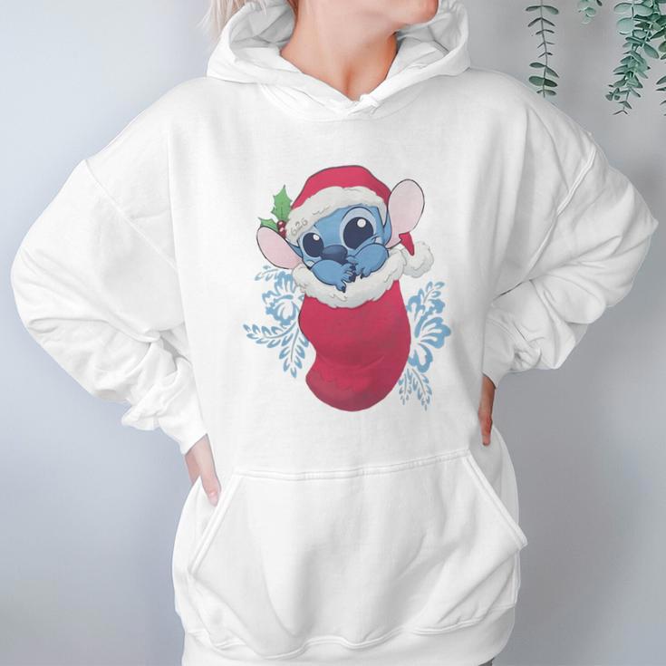 Baby Stitch In Christmas Stocking Women Hoodie Gifts for Her