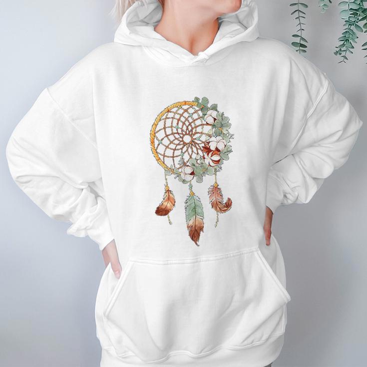 Colorful Dreamcatcher Feathers Tribal Native American Indian Women Hoodie Gifts for Her