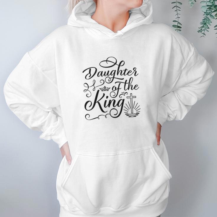 Daughter Of The King Jesus Royalty Crown Christian Women Hoodie Gifts for Her