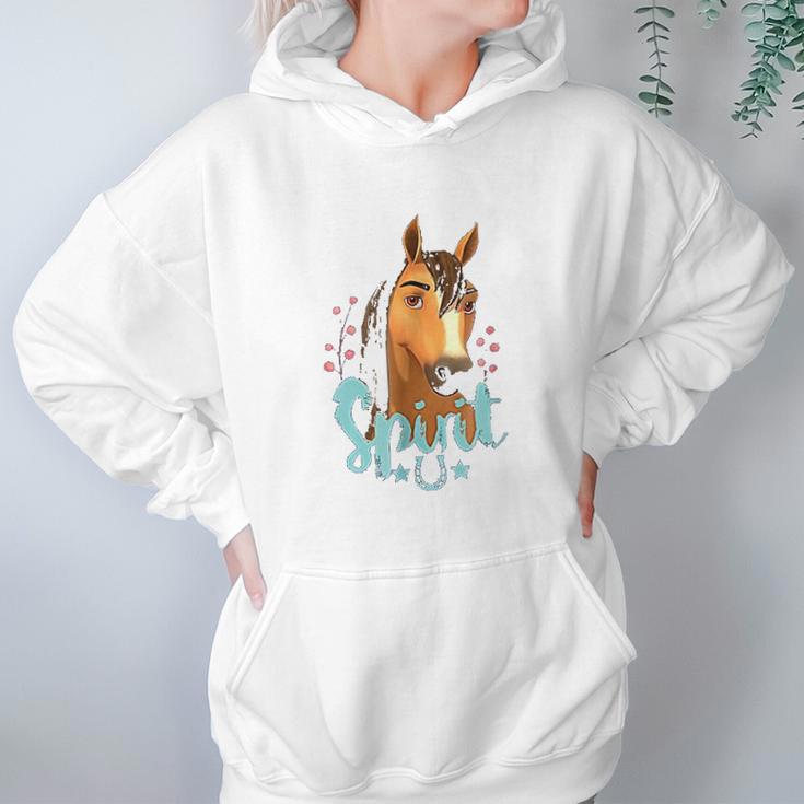 Dreamworks Riding Free Spirit Horseshoe Women Hoodie Gifts for Her