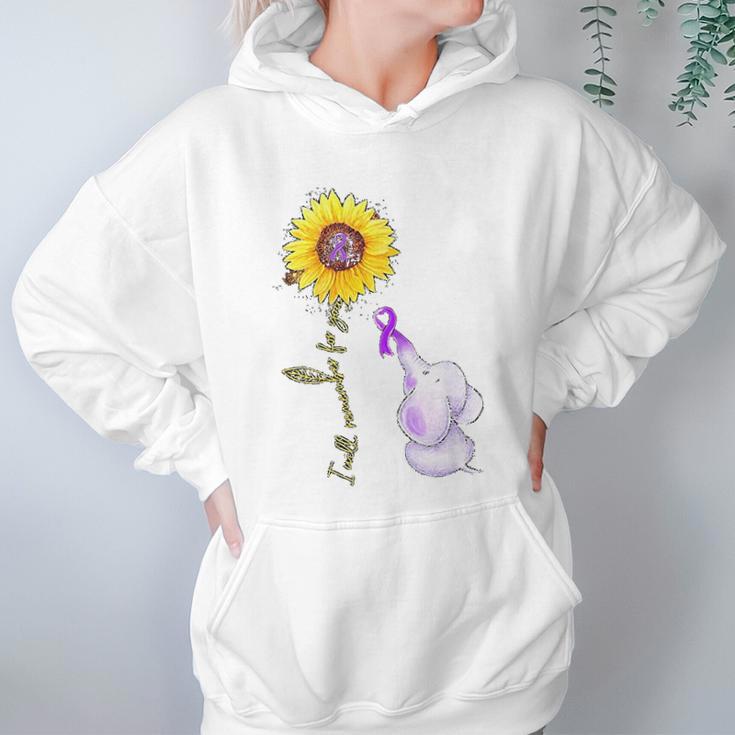 Elephant I Will Remember For You Sunflower Alzheimer Women Hoodie Gifts for Her