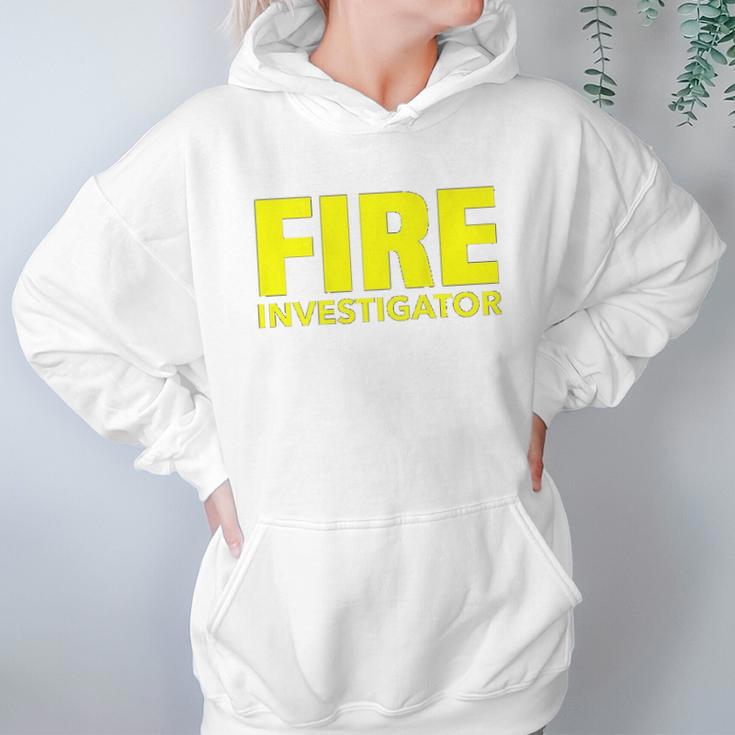 Fire Marshal Commissioner Firefighters Investigators Duty Women Hoodie Gifts for Her