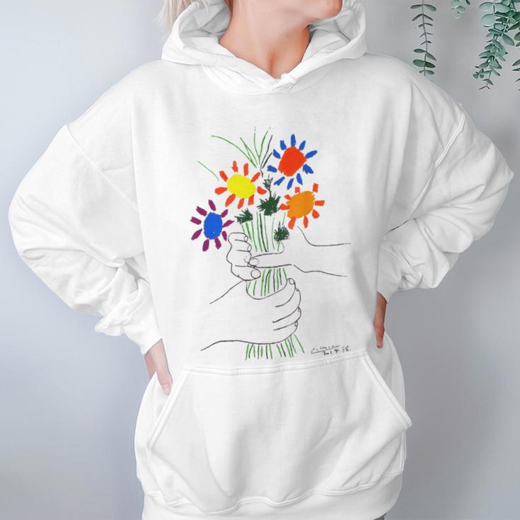 Flowers Bouquet Artwork Women Hoodie Gifts for Her