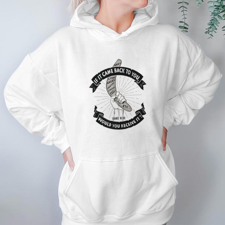 Gods Boomerang Jesus Christian Fashion Gifts Women Hoodie Gifts for Her