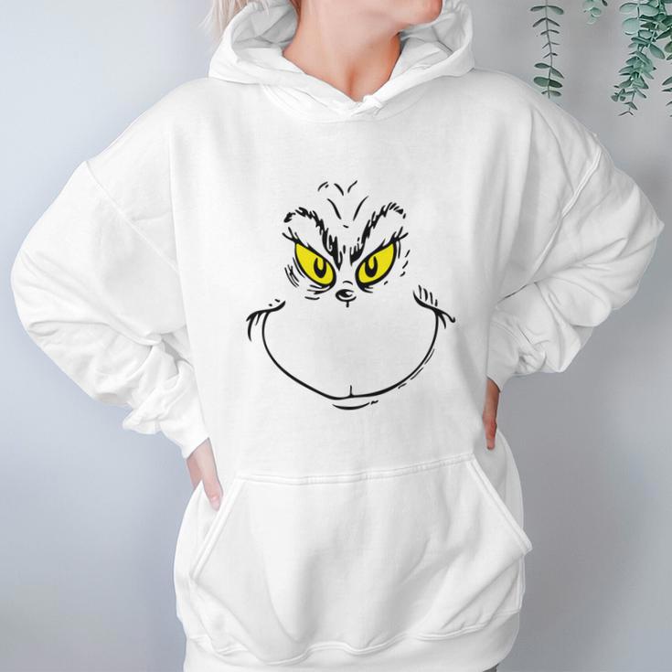 Grinch Face Grinch Christmas Women Hoodie Gifts for Her