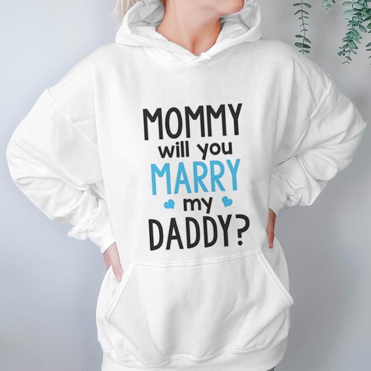 Heart Co Designs Cute Proposal Baby Onesie Mommy Will You Marry My Daddy Baby Clothes Women Hoodie Gifts for Her