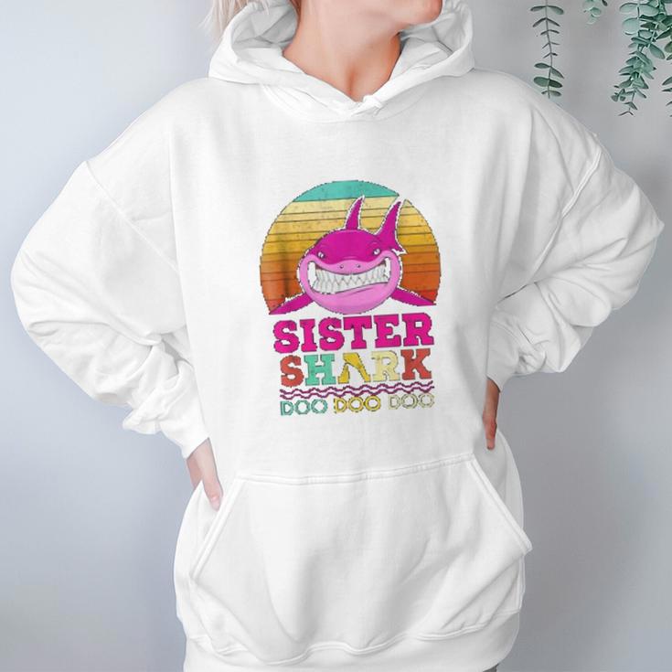 Kids Sister Baby Shark Women Hoodie Gifts for Her