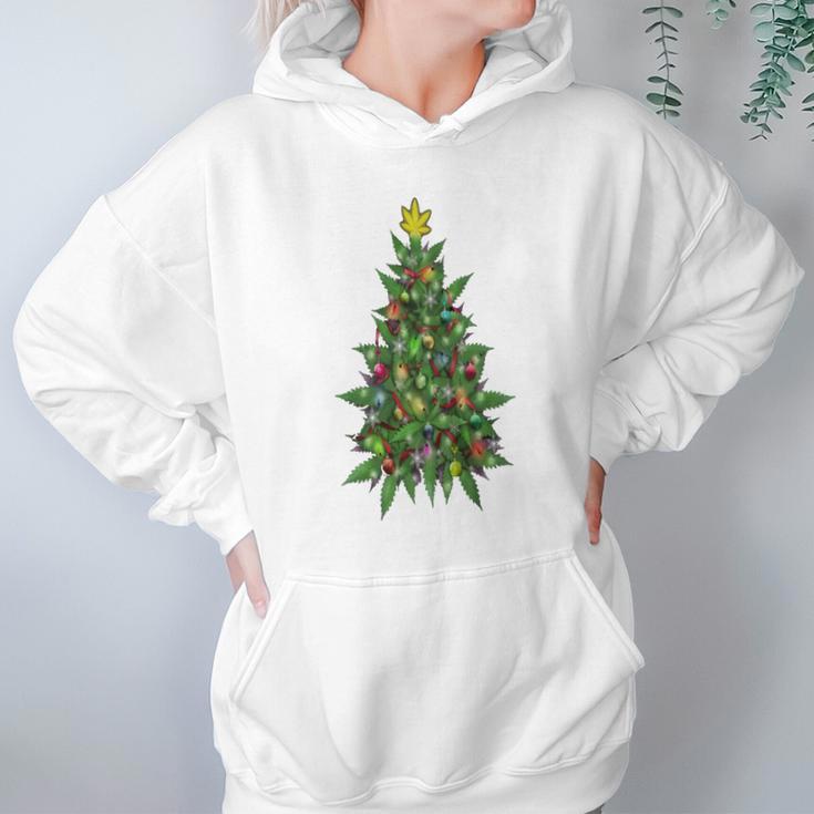 Marijuana Christmas Tree Women Hoodie Gifts for Her