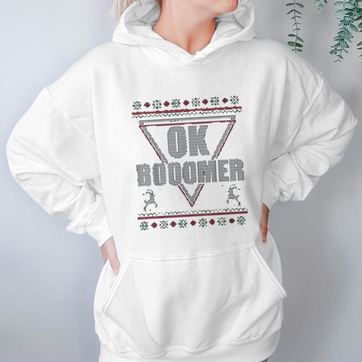 Ok Boomer Christmas Vibe Women Hoodie Gifts for Her