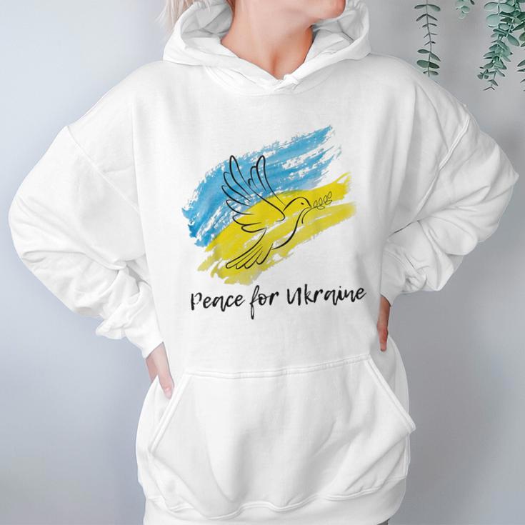 Peace For Ukraine Dove Ukraine Flag Lover Support Ukraine Men Women T-Shirt Graphic Print Casual Unisex Tee Women Hoodie Gifts for Her