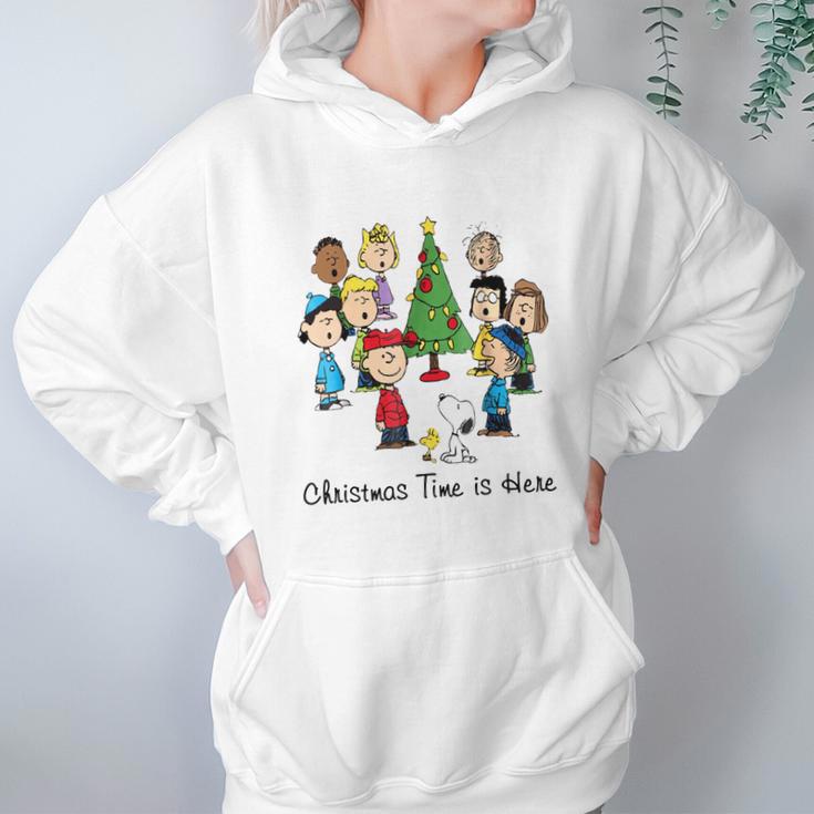 Peanuts Christmas Time Is Here Shirt Women Hoodie Gifts for Her