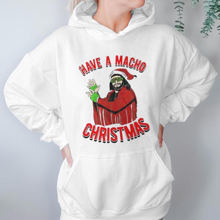 Randy Macho Man Savage Have A Macho Christmas Graphic Women Hoodie Gifts for Her