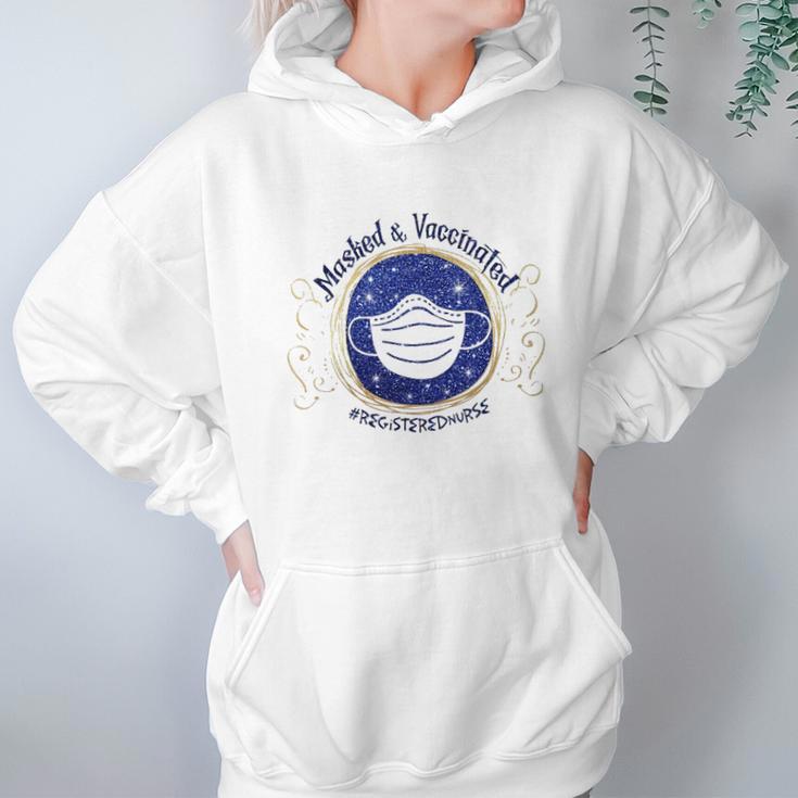 Registered Nurse Vaccinated Women Hoodie Gifts for Her