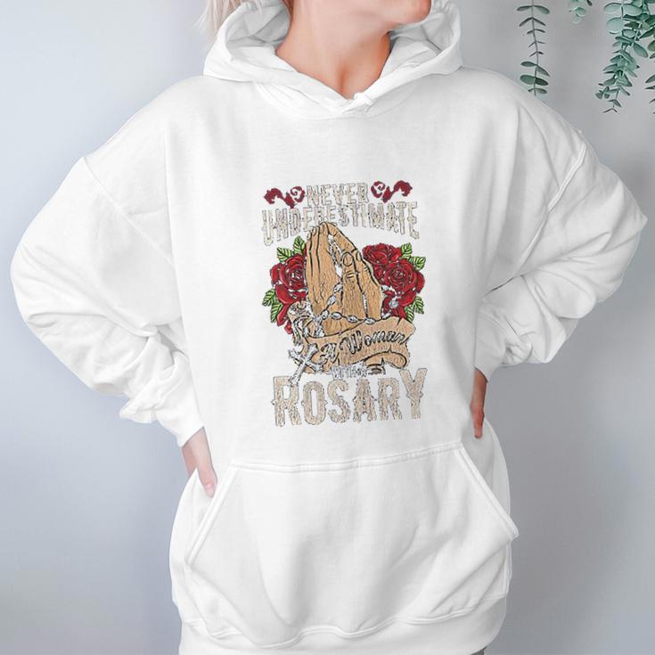 Womens Rosary Catholic Virgin Mary Women Hoodie Gifts for Her