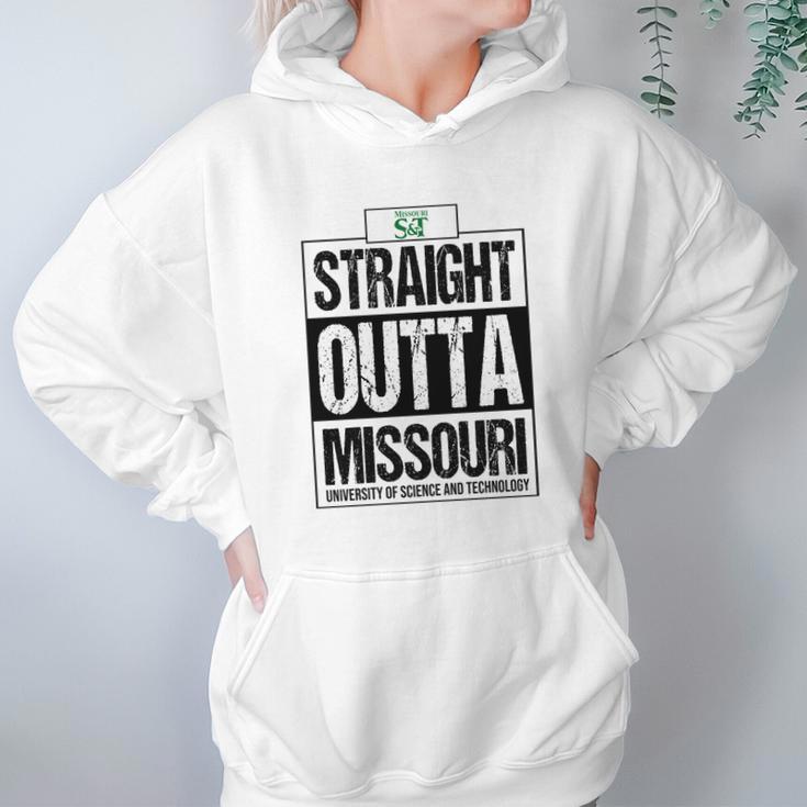 Straight Outta Missouri University Of Science And Technology Funny Gift Women Hoodie Gifts for Her