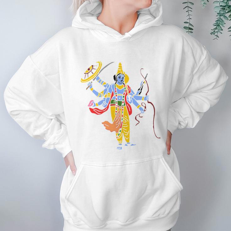 Vishnu Hindu God Hinduism India Indian Graphic Tee Women Hoodie Gifts for Her