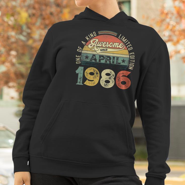 35Th Birthday Decorations April 1986 Men Women 35 Years Old Women Hoodie Gifts for Women