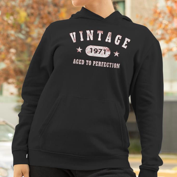 50Th Birthday Gift Vintage 1971 Aged To Perfection Women Hoodie Gifts for Women