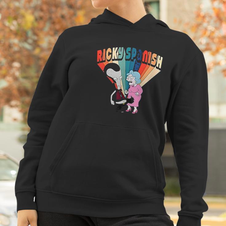 American Dad Ricky Spanish Kicking Old Lady Women Hoodie Gifts for Women