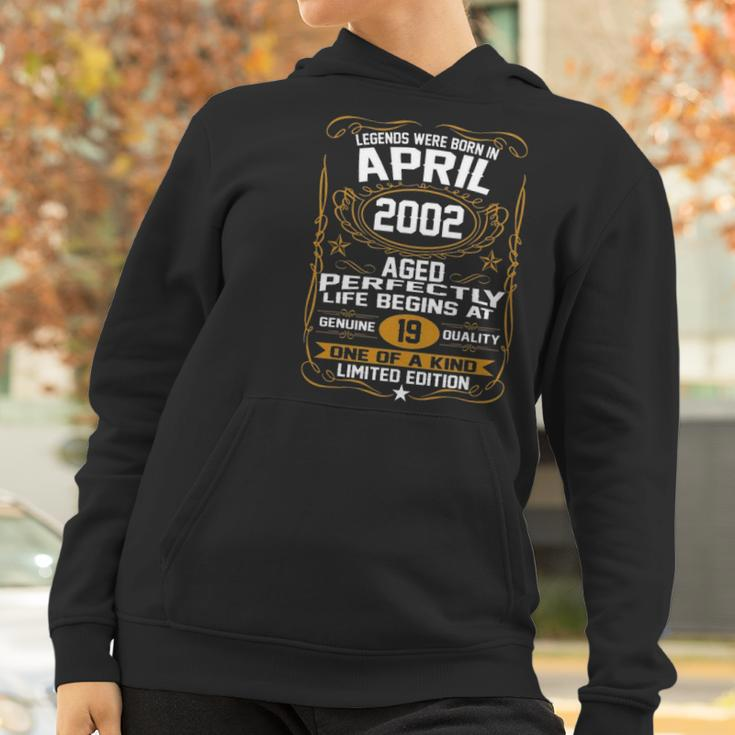 April 2002 19Th Birthday Gift 19 Years Old Men Women Women Hoodie Gifts for Women