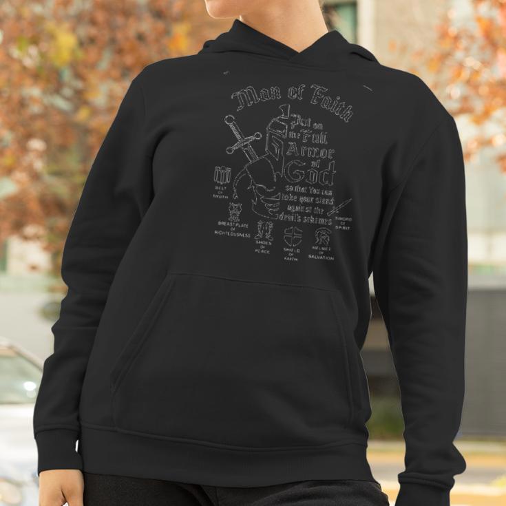 Armor Of God Man Of Faith Print Enjoyable Gift 2022 Women Hoodie Gifts for Women