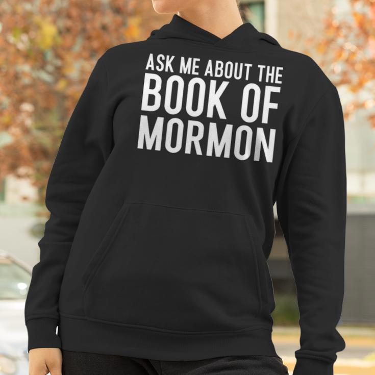 Ask Me About The Book Of Mormon Lds Missionary Lds Missionary Gift Lds Mission Missionary Women Hoodie Gifts for Women