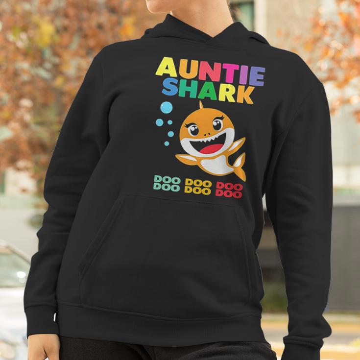 Auntie Shark Doo Doo Doo Family Gift Women Hoodie Gifts for Women