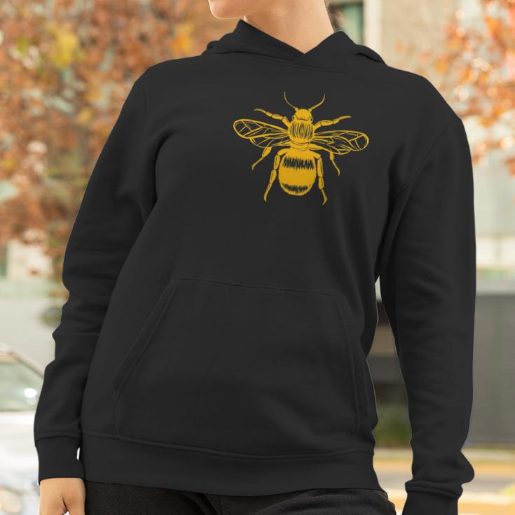 Beekeeper Honey Bee Lover Linocut Bee Women Hoodie Gifts for Women