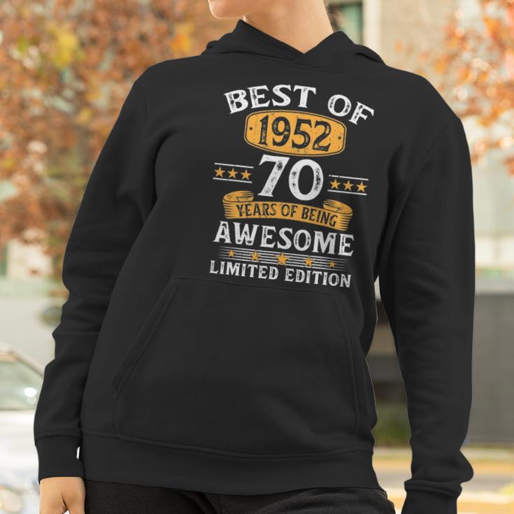 Best Of 1952 70 Years Old Gifts 70Th Birthday Gift For Men Women Hoodie Gifts for Women