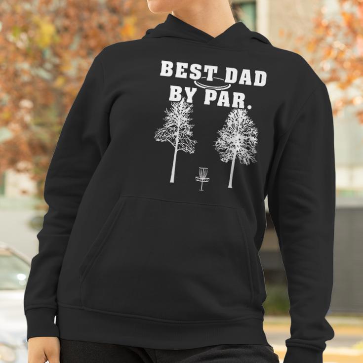 Best Dad By Par Disc Golf Dad Father Funny Frisbee Golf Women Hoodie Gifts for Women