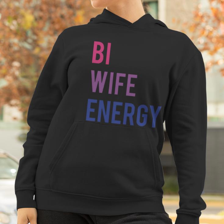 Bi Wife Energy Lgbtq Support Lgbt Lover Wife Lover Respect Women Hoodie Gifts for Women