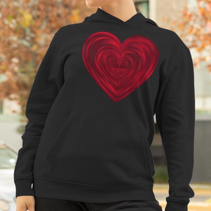 Big Red Heart Classic Valentines Day Women Men Kids Women Hoodie Gifts for Women