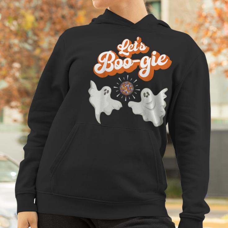 Lets Boo-Gie Retro Disco 70S Ghosts Lets Boogie Halloween Men Women T-Shirt Graphic Print Casual Unisex Tee Women Hoodie Gifts for Women