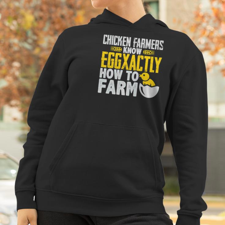 Chicken Farmers Know Eggaxtly How To Farm Women Hoodie Gifts for Women