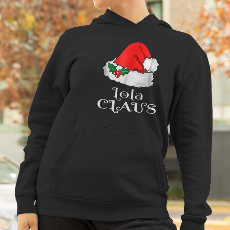 Christmas Lola Claus Matching Pinay Pajama Santa Hat Women Hoodie Gifts for Women