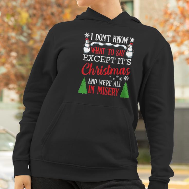 Christmas Vacation Misery Funny Xmas Santa Family Quotes Women Hoodie Gifts for Women