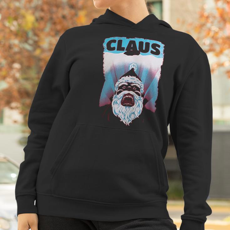 Claus | Funny Jaws Spoof Santa Christmas Joke Holiday Women Hoodie Gifts for Women