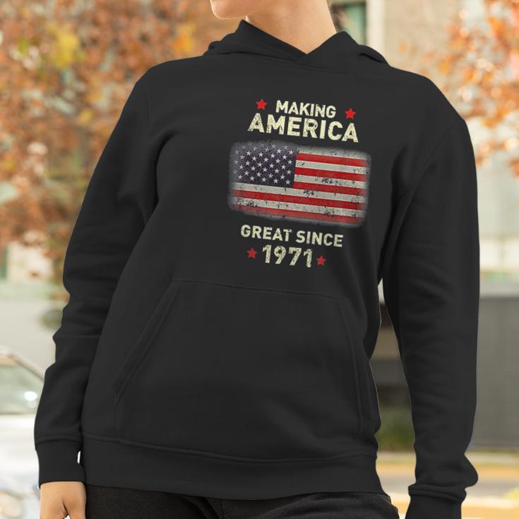 Cool 1971 Bday Funny Vintage 50Th Birthday Gift Women Hoodie Gifts for Women